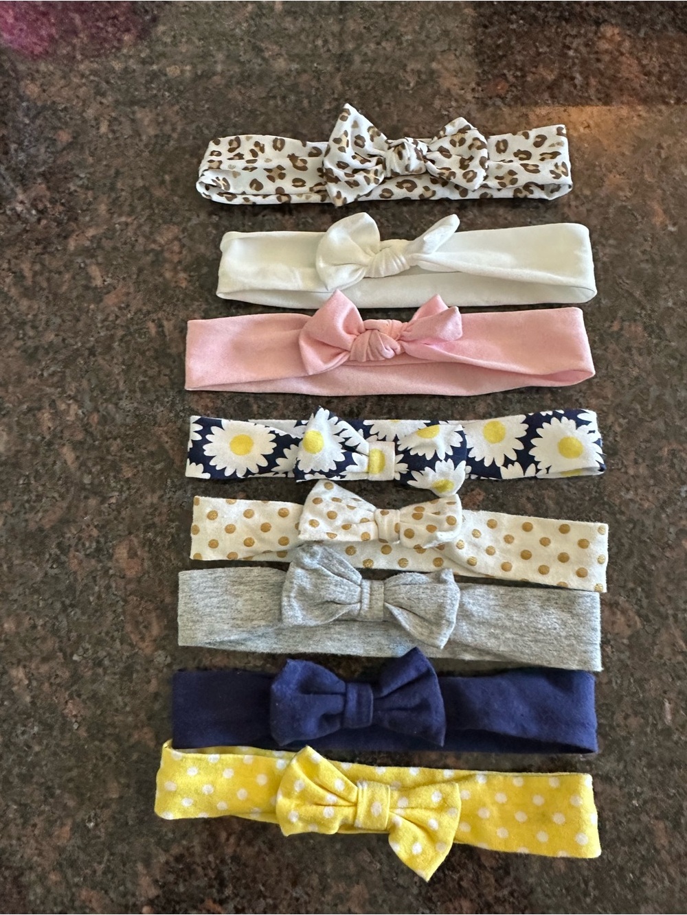 Carter’s Baby Girl Bow Headbands – Set of 8